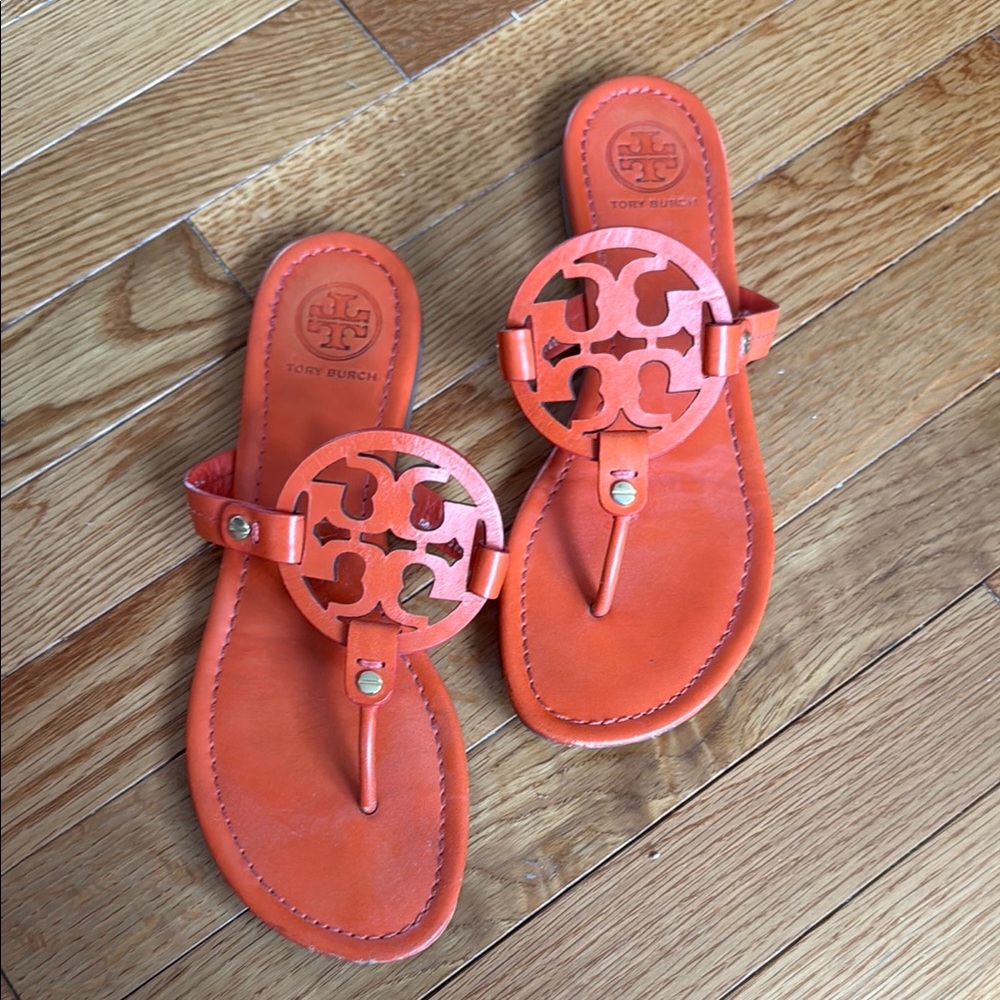 Tory Burch Orange Sandals